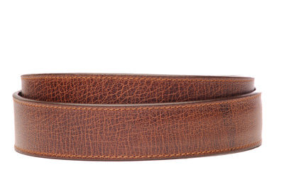 Dark Tan Heritage Buffalo Vegetable Tanned Leather Strap