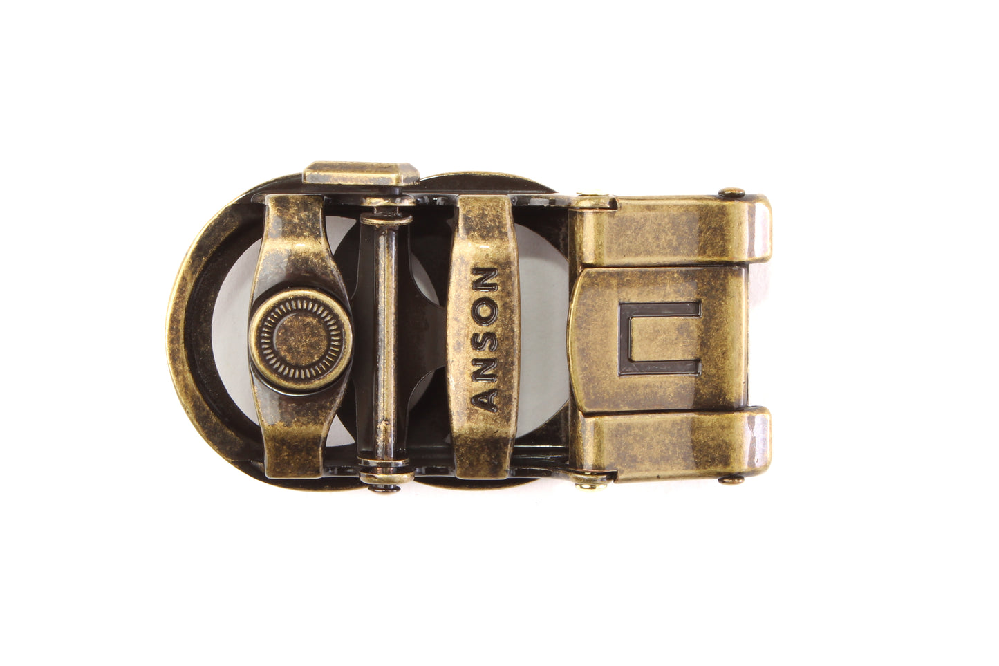 1.25" Double-O in Antiqued Gold