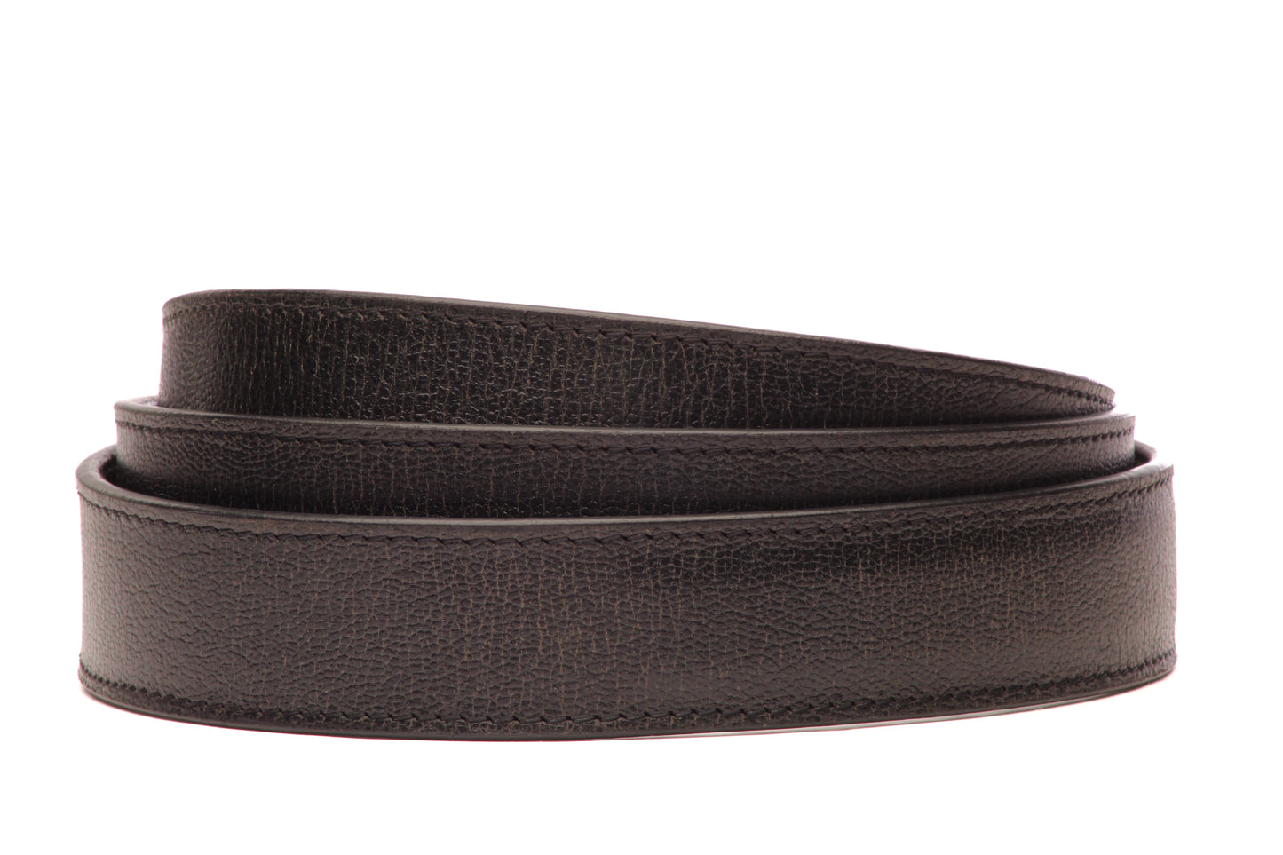 1.25" Black Heritage Buffalo Vegetable Tanned Leather Strap