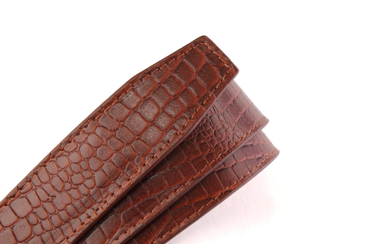 1.5" Crocuffalo Vegetable Tanned Leather