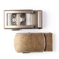 “Casual Leather” Anson Belt set, casual look, 1.5 inches wide, all 2 buckles, top view