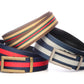 “Casual Stripes” Anson Belt set, casual look, 1.5 inches wide, all 3 belts