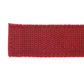 Men's canvas belt strap in crimson with a 1.25-inch width, casual look, tip of the strap