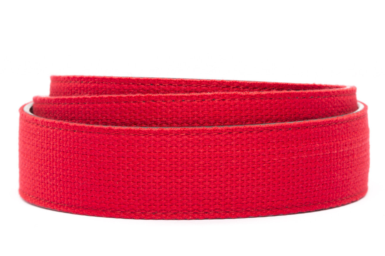 Canvas Belt Strap Men's Ratchet Belt Red, Buy Anson