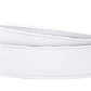 Men's canvas belt strap in white, 1.5 inches wide, casual look