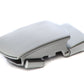 Men's classic with a curve ratchet belt buckle in silver with a 1.25-inch width.