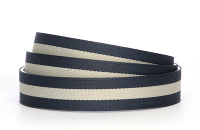 Navy-White Stripe Cloth Strap
