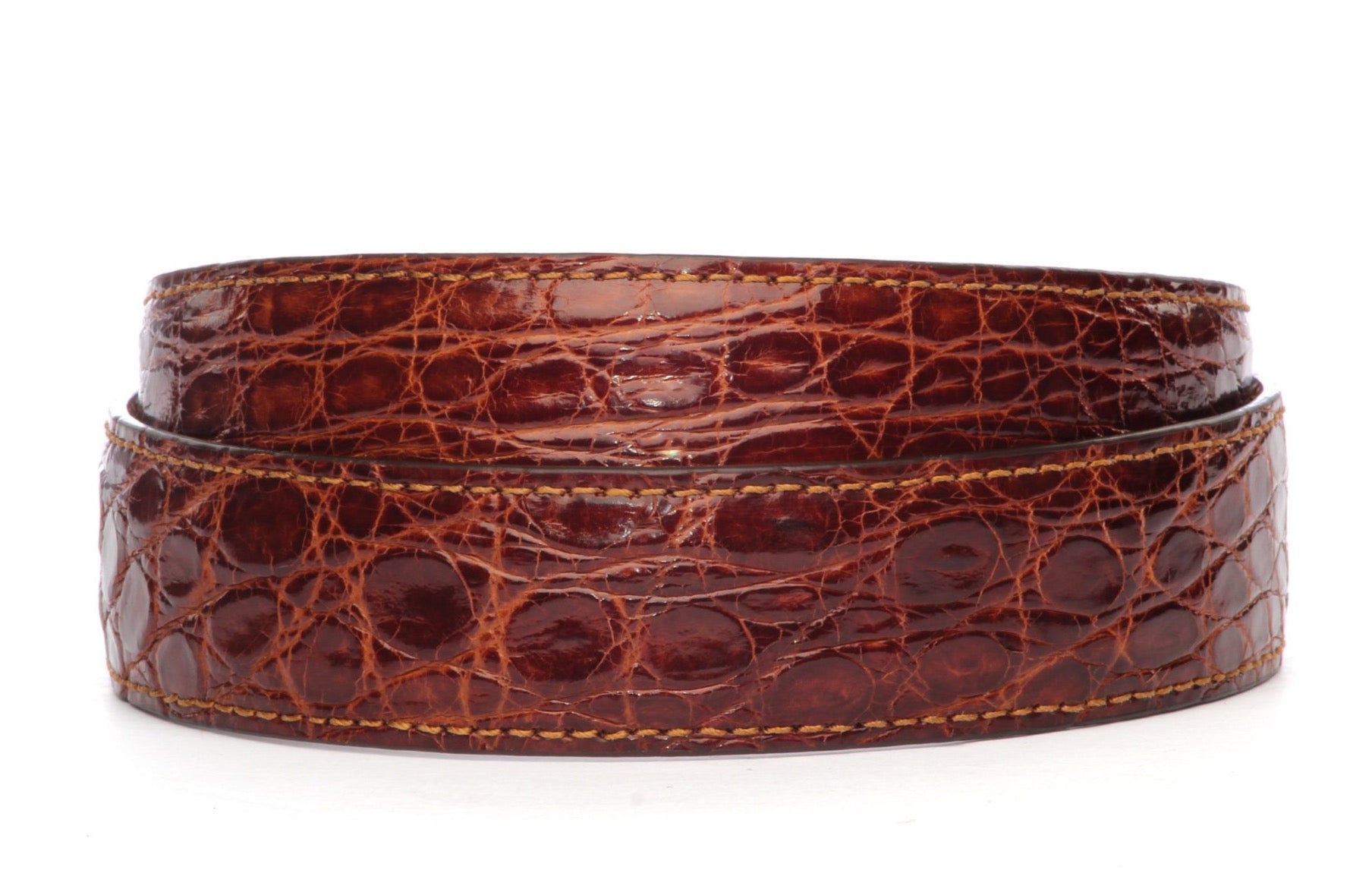 Men's Genuine Leather Belt Crocodile Pattern Belt Automatic Buckle