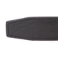 Men's leather belt strap in black buffalo vegetable tanned, 1.5 inches wide, formal look, tip of the strap