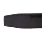 Men's leather belt strap in black vegetable tanned with a 1.25-inch width, formal look, tip of the strap