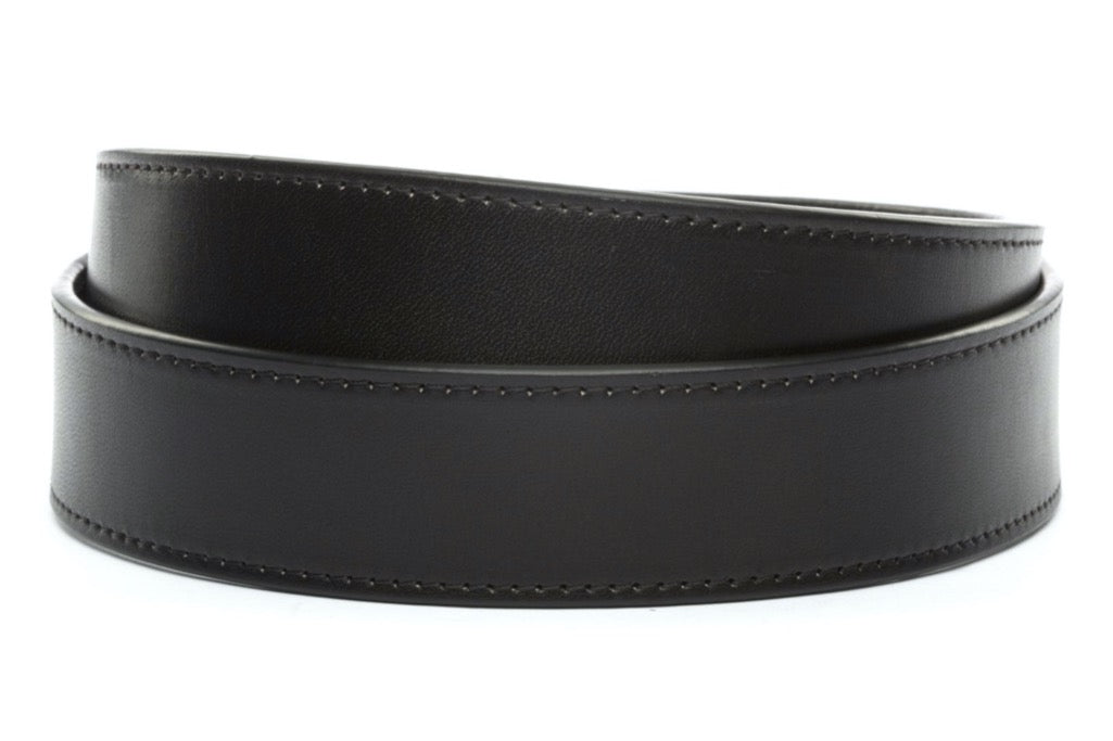 5 COLORS - Black Vegetable-tanned Leather Standard Belt (1.5 inch