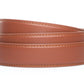 Men's leather belt strap in cognac with a 1.25-inch width, formal look