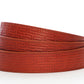 Men's leather belt strap in signature saddle tan vegetable tanned with a 1.25-inch width, casual look