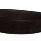 Men's micro-suede belt strap in black, 1.5 inches wide, formal look