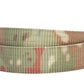 Men's nylon belt strap in camo, 1.5 inches wide, casual look