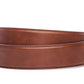 Men's vegan microfiber belt strap in acorn, 1.5 inches wide, formal look