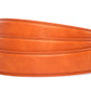 Men's vegan microfiber belt strap in saddle tan with a 1.25-inch width, formal look