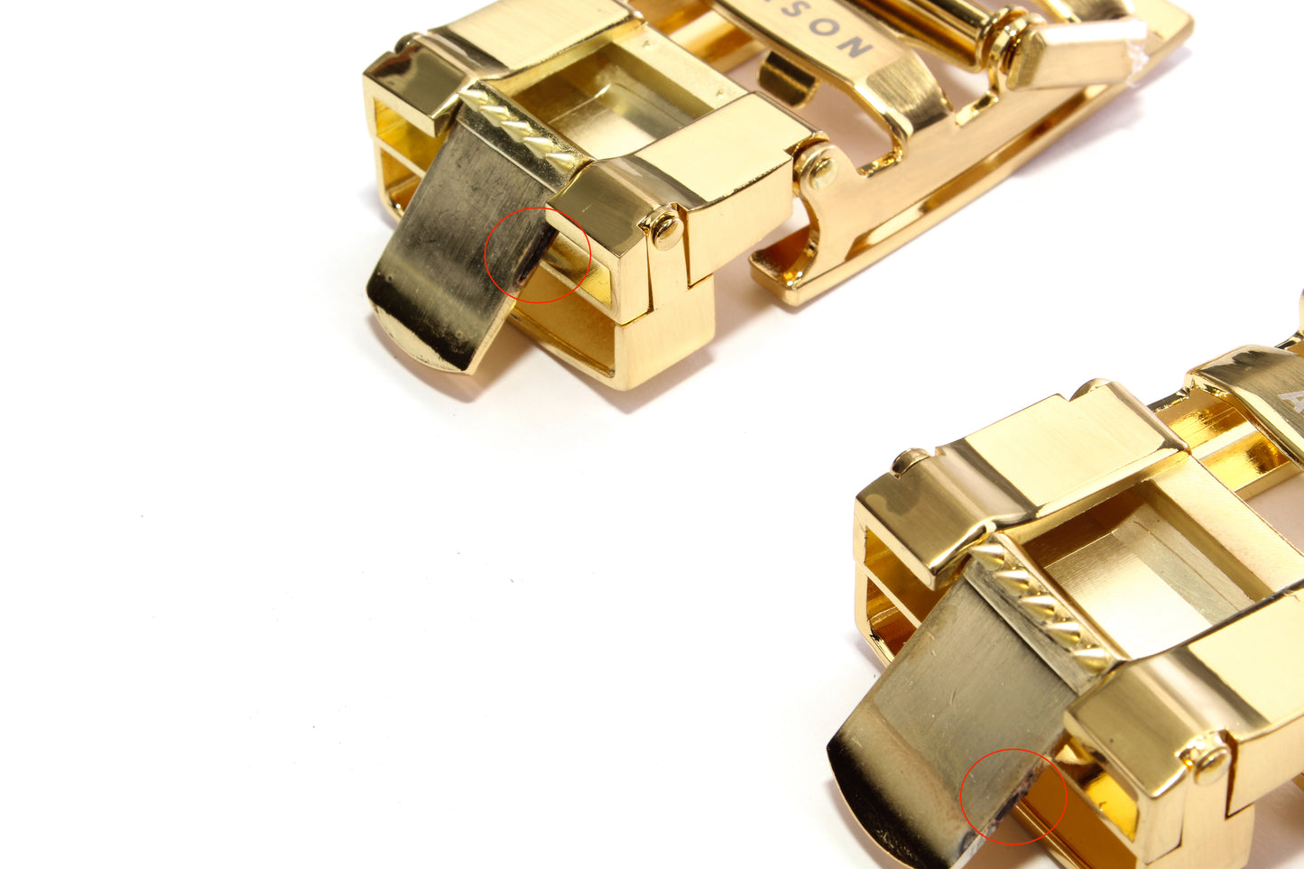 **FACTORY SECOND** 1.25" Traditional Buckle in Gold (shiny) - Anson Belt & Buckle