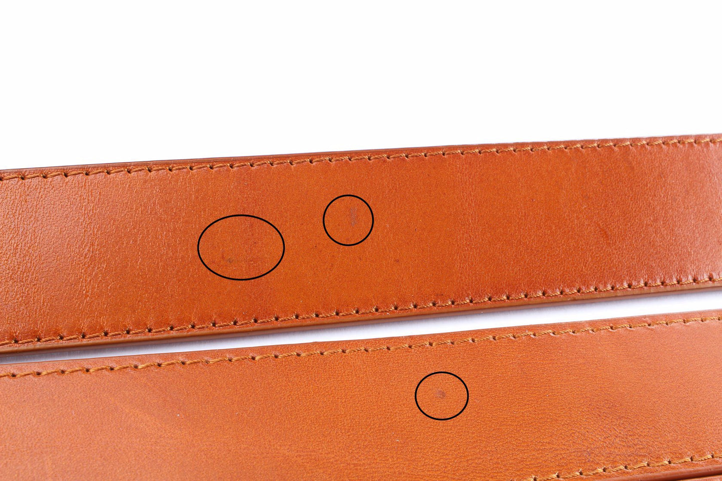 **FACTORY SECOND** 1.25" Saddle Tan Vegetable Tanned Leather Strap - Anson Belt & Buckle