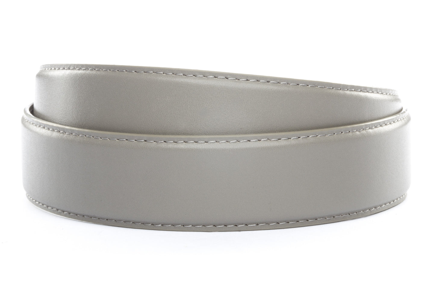 1.5" Grey Leather Strap - Anson Belt & Buckle