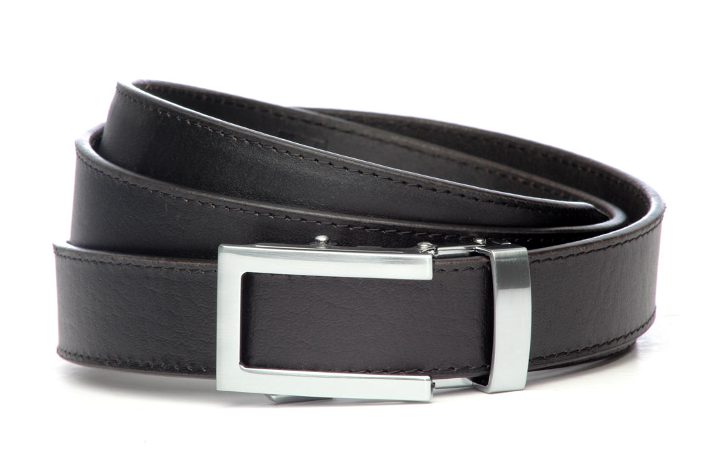 1.25" Black Buffalo Leather w/buckle - Anson Belt & Buckle