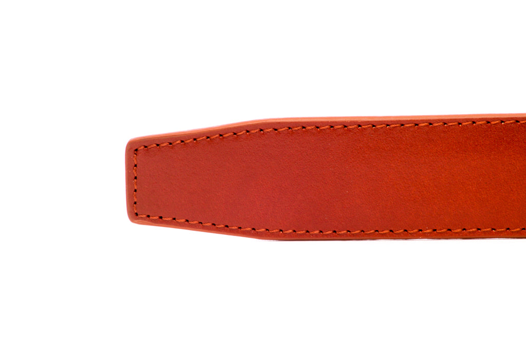 1.25" Saddle Tan Vegetable Tanned Leather Strap - Anson Belt & Buckle