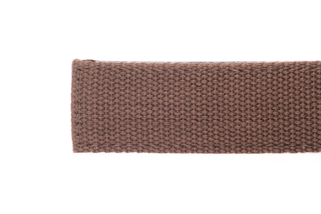 1.5" Brown Canvas Strap - Anson Belt & Buckle