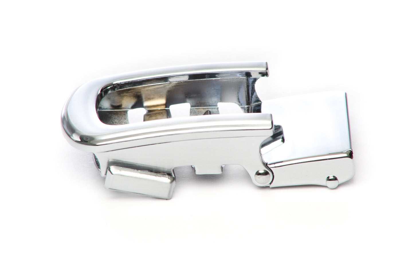 1.25" Traditional with a Curve in Silver - Anson Belt & Buckle