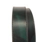 1.5" Evergreen Marbled Buffalo Leather Strap