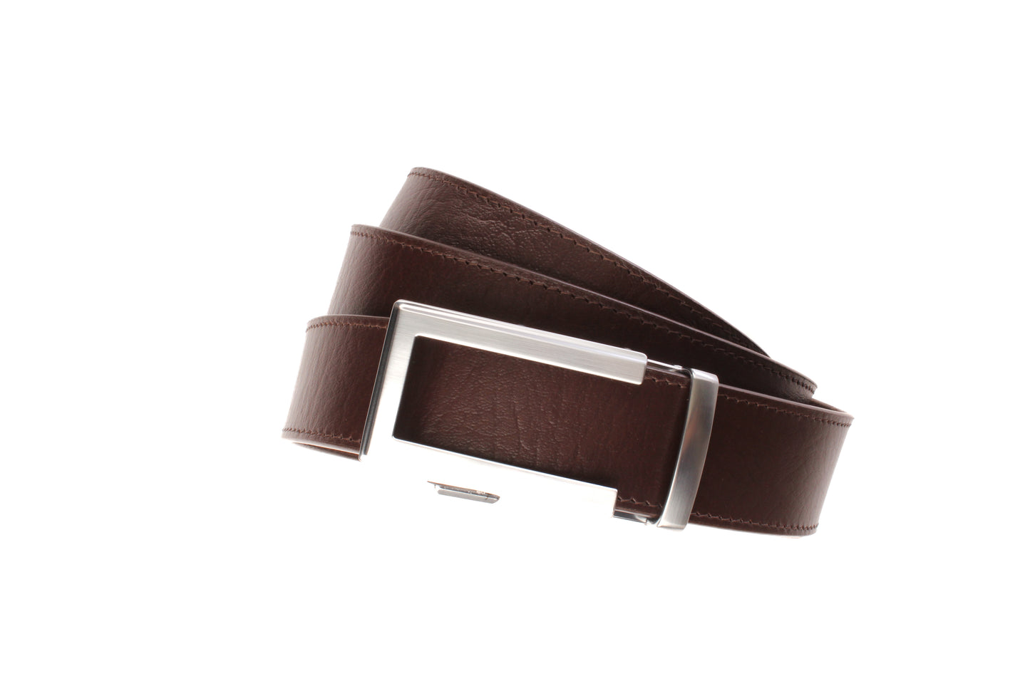 1.5" Brown Buffalo Vegetable Tanned Leather w/Traditional in Silver Buckle