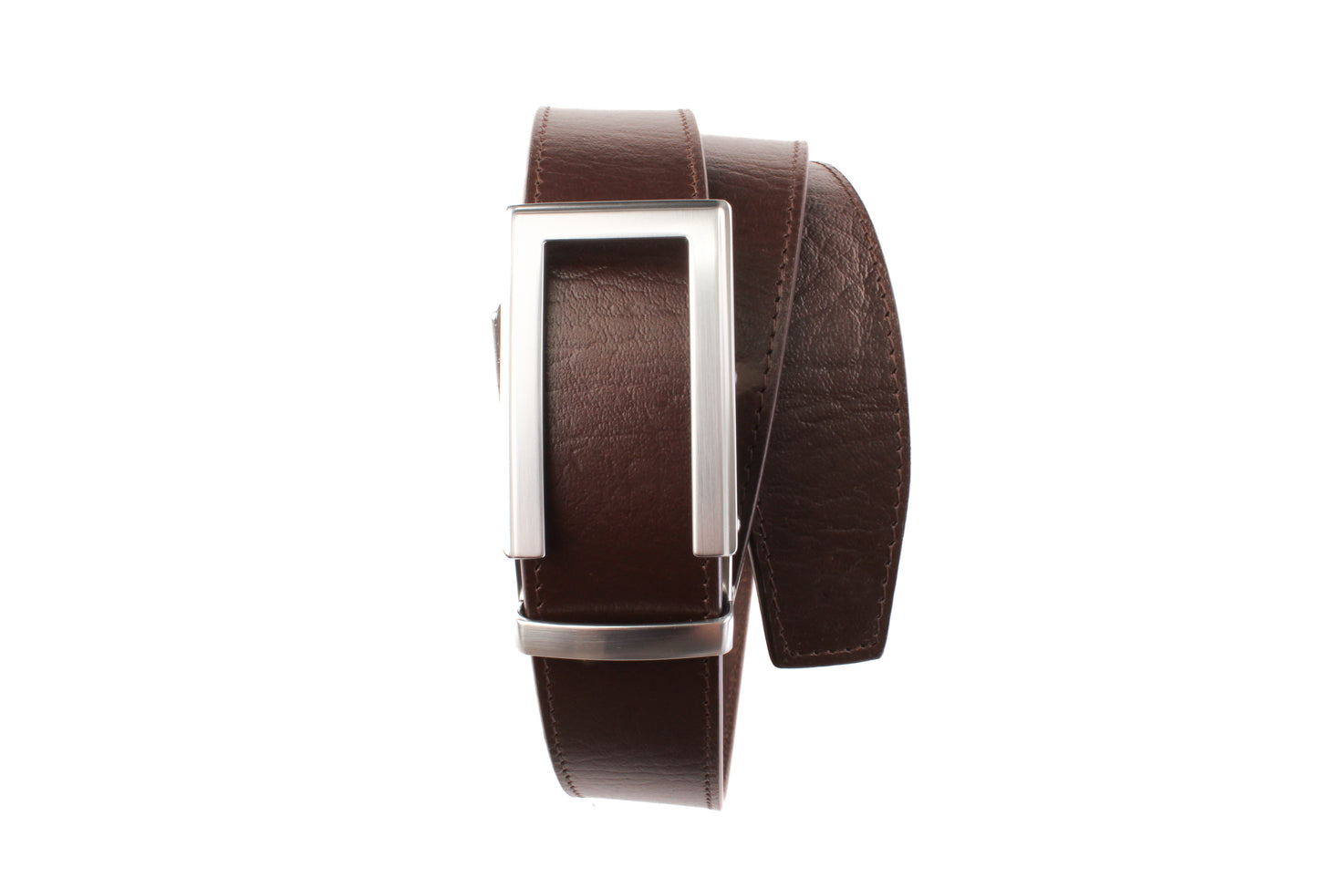 1.5" Brown Buffalo Vegetable Tanned Leather w/Traditional in Silver Buckle