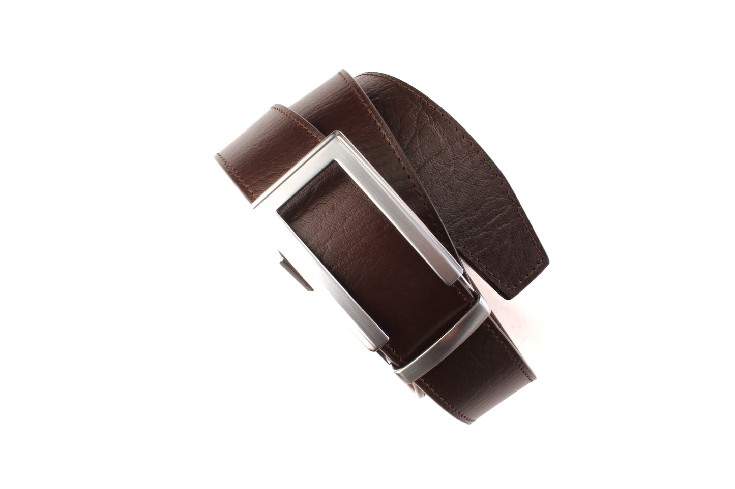 1.5" Brown Buffalo Vegetable Tanned Leather w/Traditional in Silver Buckle