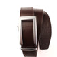 1.5" Brown Buffalo Vegetable Tanned Leather w/Traditional in Silver Buckle