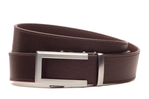 1.5" Brown Buffalo Vegetable Tanned Leather w/Traditional in Silver Buckle
