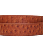 Ostrich-Embossed Vegetable Tanned Leather