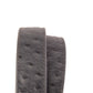 1.5" Smoke Grey Ostrich-Embossed Leather Strap - Anson Belt & Buckle