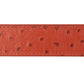 1.5" Cognac Ostrich-Embossed Leather Strap - Anson Belt & Buckle