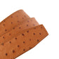 Ostrich-Embossed Vegetable Tanned Leather - Anson Belt & Buckle