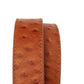 1.5" Tan Ostrich-Embossed Leather Strap - Anson Belt & Buckle