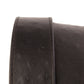 1.5" Black Ostrich-Embossed Leather Strap - Anson Belt & Buckle