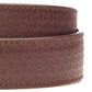 1.5" Brown Woven-Embossed Buffalo Leather Strap