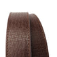 1.5" Brown Woven-Embossed Buffalo Leather Strap