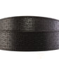 1.5" Black Woven-Embossed 🐃 Buffalo Leather Strap