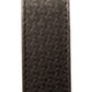 1.5" Black Woven-Embossed 🐃 Buffalo Leather Strap