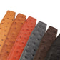 Ostrich-Embossed Vegetable Tanned Leather - Anson Belt & Buckle