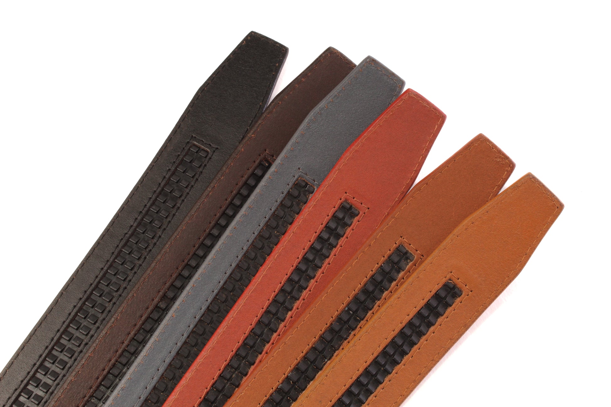 Ostrich-Embossed Vegetable Tanned Leather - Anson Belt & Buckle