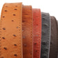 1.5" Light Brown Ostrich-Embossed Leather Strap - Anson Belt & Buckle