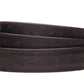 1.25" Black Ostrich-Embossed Leather Strap - Anson Belt & Buckle