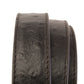 1.25" Black Ostrich-Embossed Leather Strap - Anson Belt & Buckle