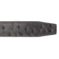1.25" Smoke Grey Ostrich-Embossed Leather Strap - Anson Belt & Buckle